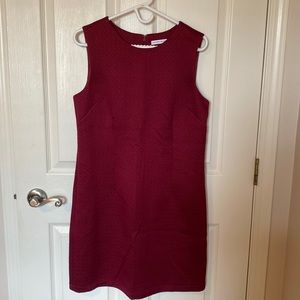 ALFRED SUNG burgundy shift dress size 10